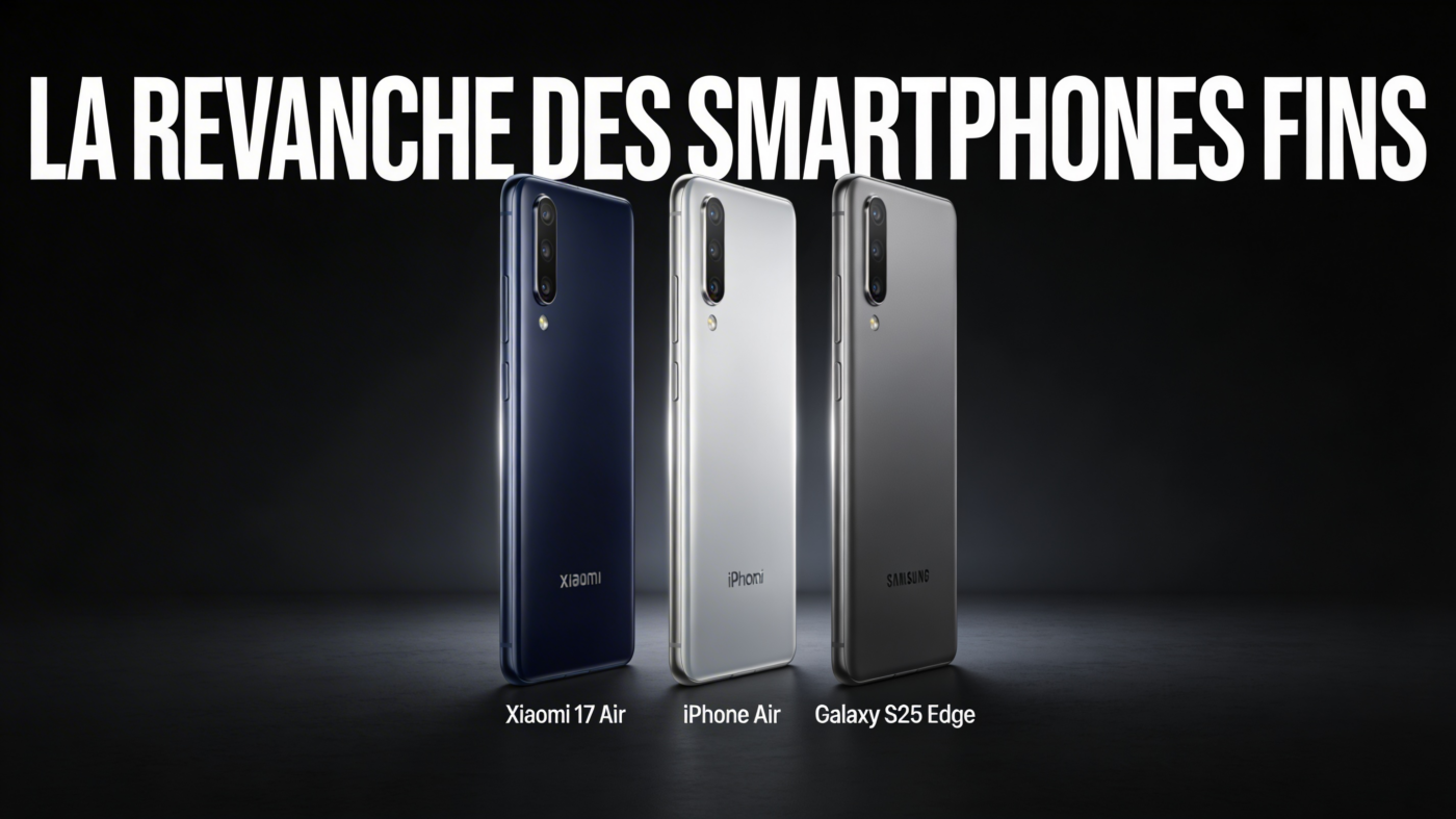 Xiaomi 17 Air vs iPhone Air vs Galaxy S25 Edge — Comparatif smartphones ultra-fins 2026