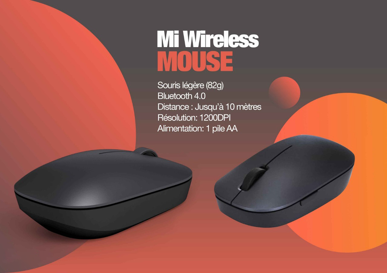 Souris sans fil Xiaomi Mi Wireless Mouse Souris sans fil Xiaomi Mi Wireless Mouse