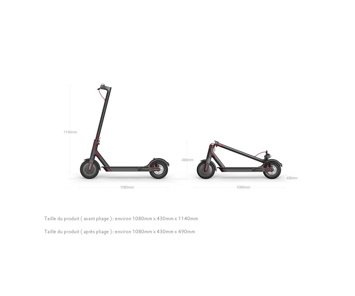 Trottinette Xiaomi Mi Electric Scooter Noire Noir Trottinette Xiaomi Mi Electric Scooter Noire Noir