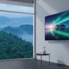 Téléviseur Xiaomi Mi TV 4S 55 pouces 4K Ultra HD SMART TV sur un mur