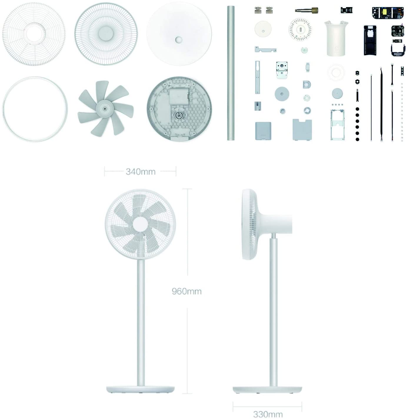 Ventilateur sur pied Xiaomi SMARTMI Standing Fan 2S caracteristique Ventilateur sur pied Xiaomi SMARTMI Standing Fan 2S caracteristique