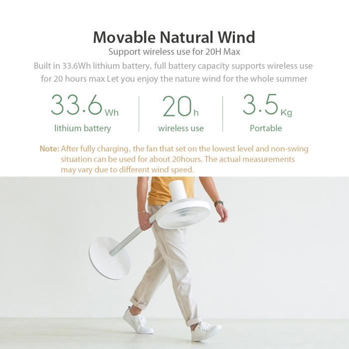 Ventilateur sur pied Xiaomi SMARTMI Standing Fan 2S seulemen 3.5KG Ventilateur sur pied Xiaomi SMARTMI Standing Fan 2S seulemen 3.5KG