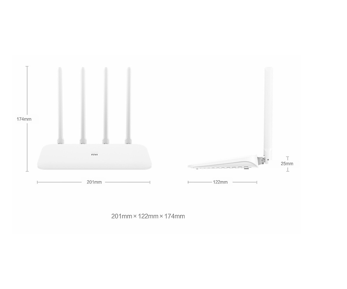 XIAOMI ROUTER 4 A GIGABIT VERSION taille XIAOMI ROUTER 4 A GIGABIT VERSION taille