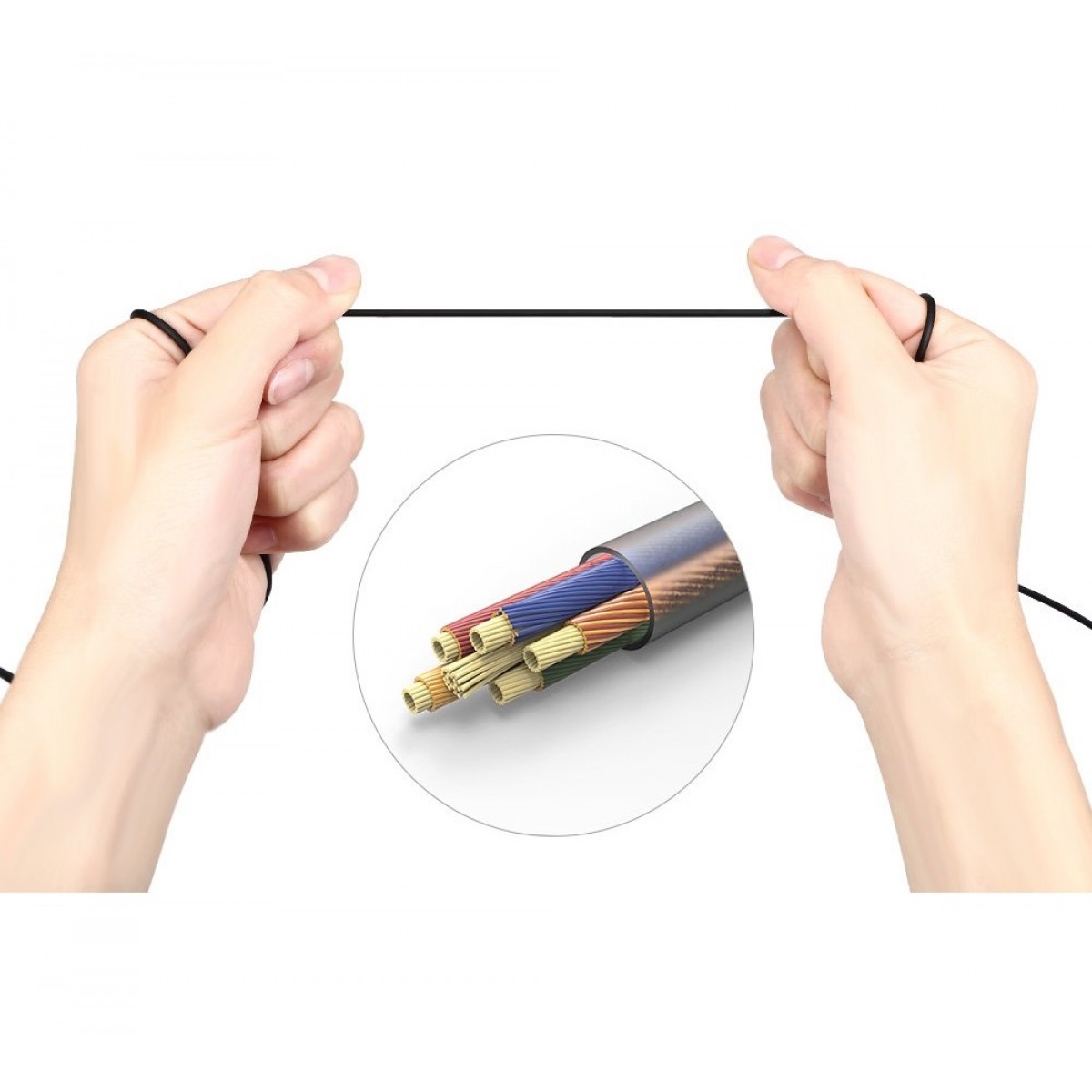 Xiaomi Mi Noise Cancelling Earphones Type C faite avec de matériels résistante TPE