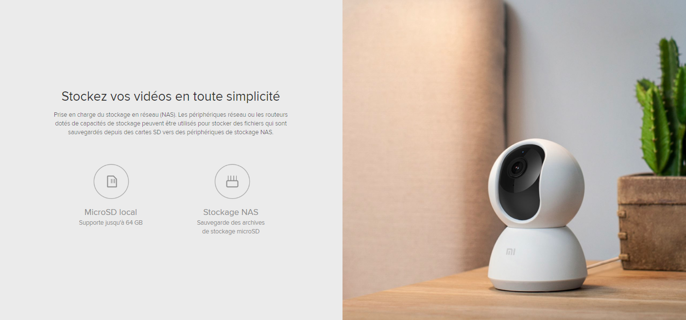 Caméras de surveillance Xiaomi Mi Home Security Camera 360° 1080P Stockage Caméras de surveillance Xiaomi Mi Home Security Camera 360° 1080P Stockage | Mi Mada Store
