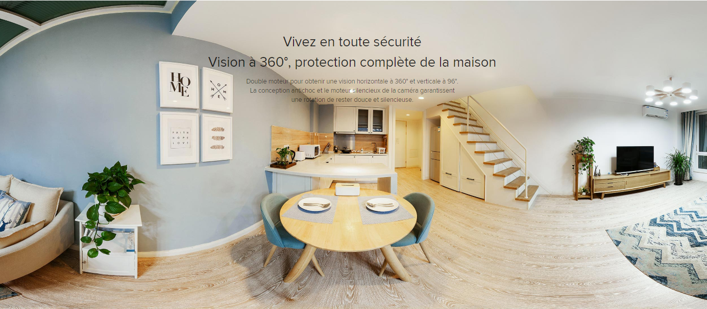 Caméras de surveillance Xiaomi Mi Home Security Camera 360° 1080P Vue grand angle Caméras de surveillance Xiaomi Mi Home Security Camera 360° 1080P Vue grand angle | Mi Mada Store