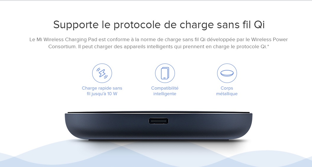 Chargeur sans Fil Mi Wireless Charging Pad Chargeur sans Fil Mi Wireless Charging Pad | Mi Mada Store