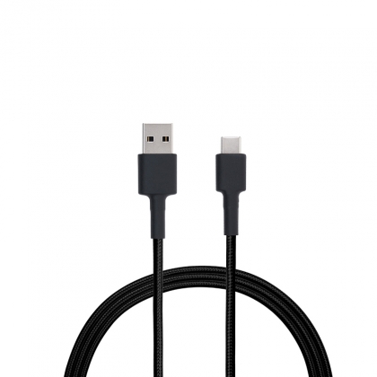 MI BRAIDED USD TYPE C CABLE 100 CM Noir | Mi Mada Store