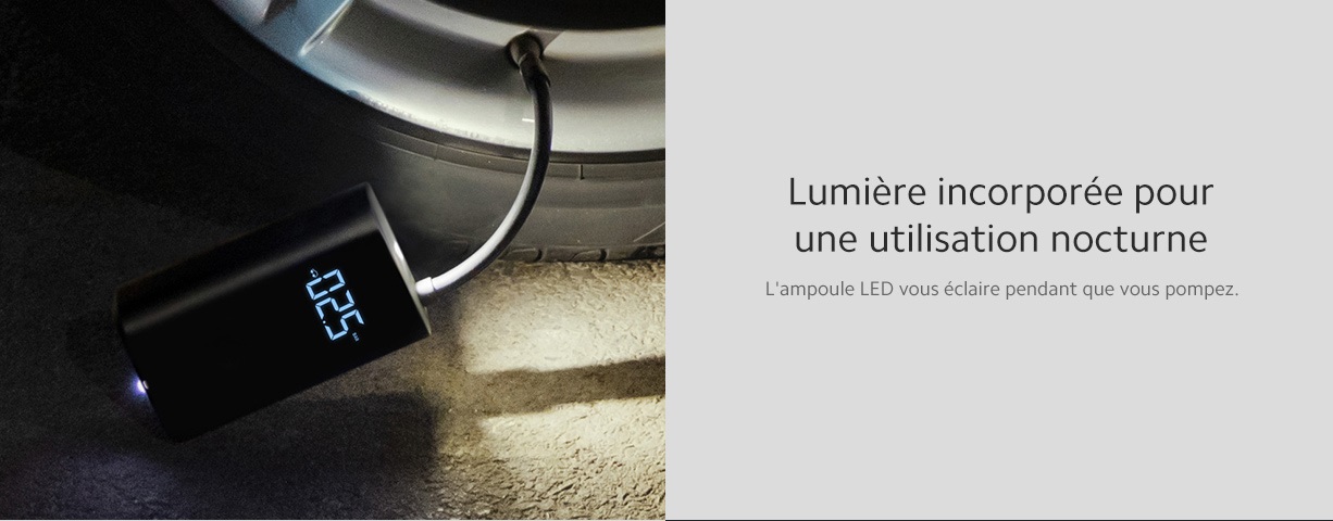 Pompe à air Portable MI PORTABLE ELECTRIC AIR COMPRESSOR LED Pompe à air Portable MI PORTABLE ELECTRIC AIR COMPRESSOR LED | Mi Mada Store