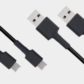 Xiaomi MI BRAIDED USD TYPE C CABLE 100 CM Noir et rouge | Mi Mada Store