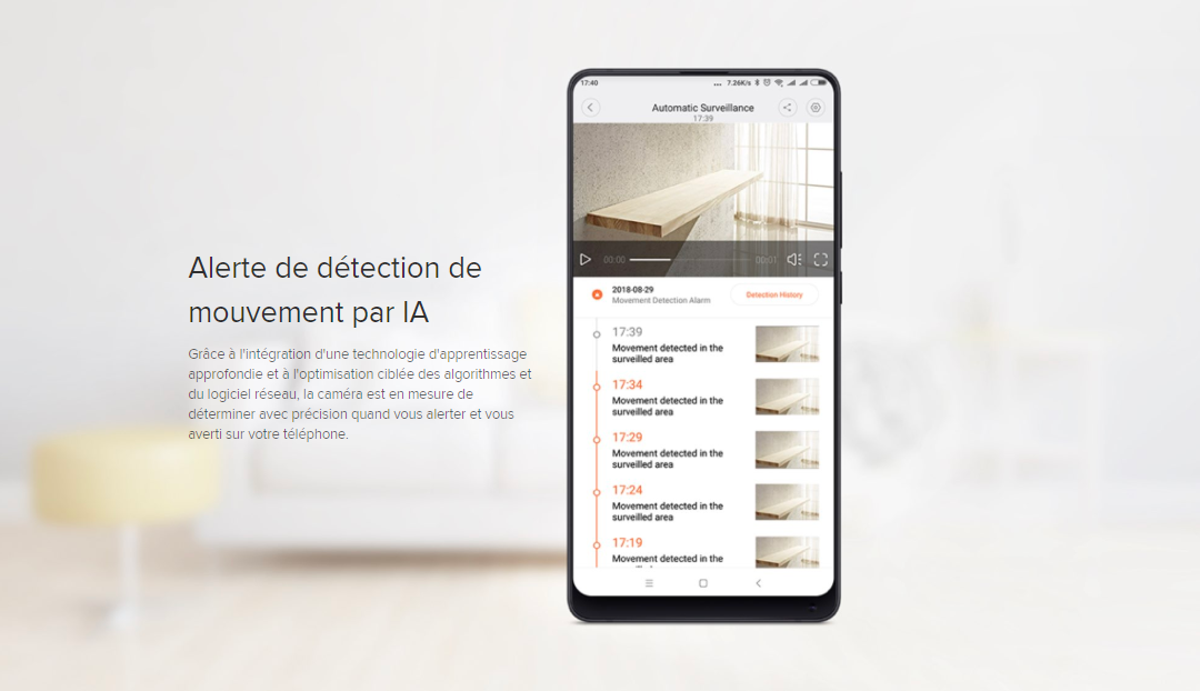 Xiaomi Mi Home Security Camera 360° 1080P detecteur de mouvement Xiaomi Mi Home Security Camera 360° 1080P détecteur de mouvement | Mi Mada Store