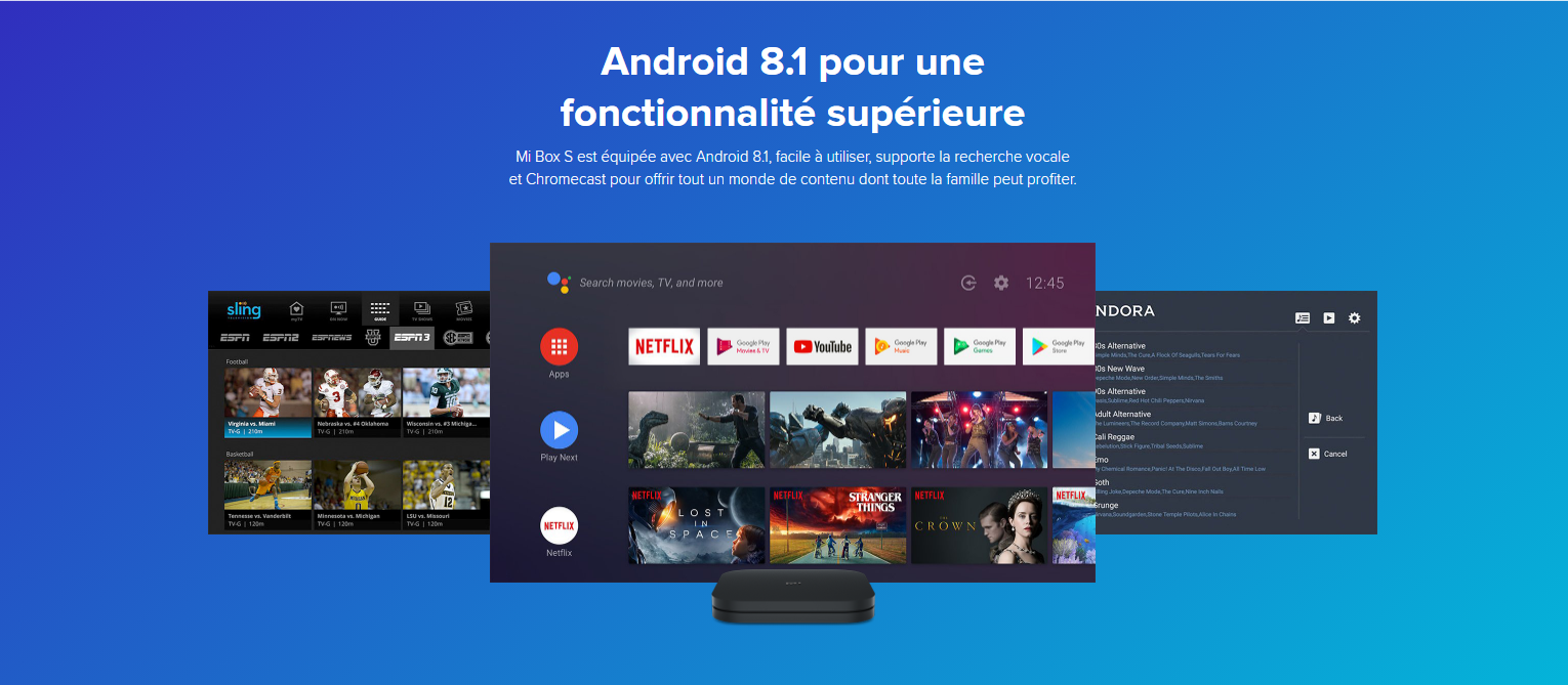 Box TV Xiaomi Mi Box S - 4K (3840 x 2160) UHD 60fps Interface Box TV Xiaomi Mi Box S - 4K (3840 x 2160) UHD 60fps Interface