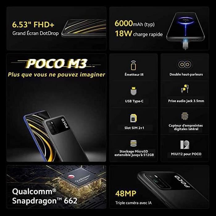 Xiaomi POCO M3 Version globale Caracteristique Xiaomi POCO M3 Version globale Caracteristique